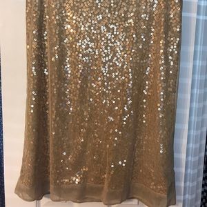 NWOT Gold Sequin Skirt
